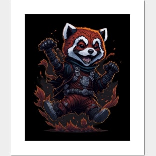 Red Panda Ninja_013 Posters and Art